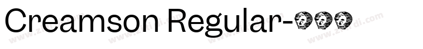 Creamson Regular字体转换